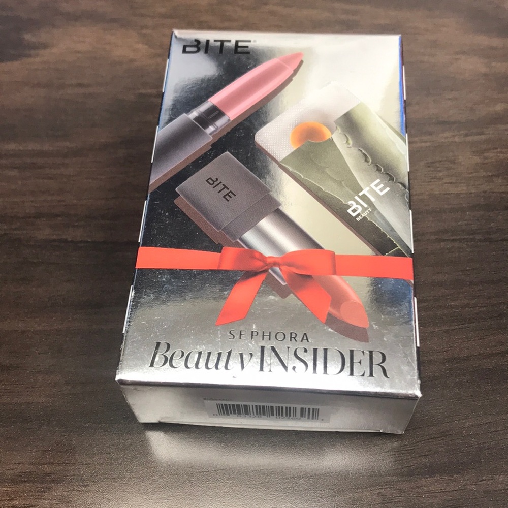 BITE Lipstick with lip scrub and lip balm